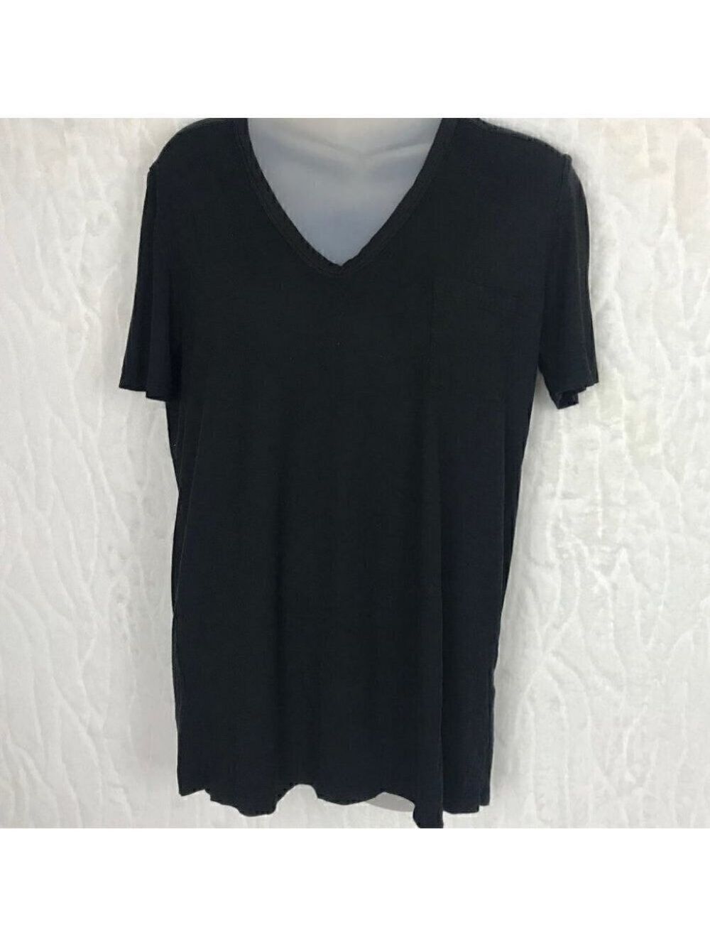 T Alexander Wang Black V-neck T-shirt  Size S